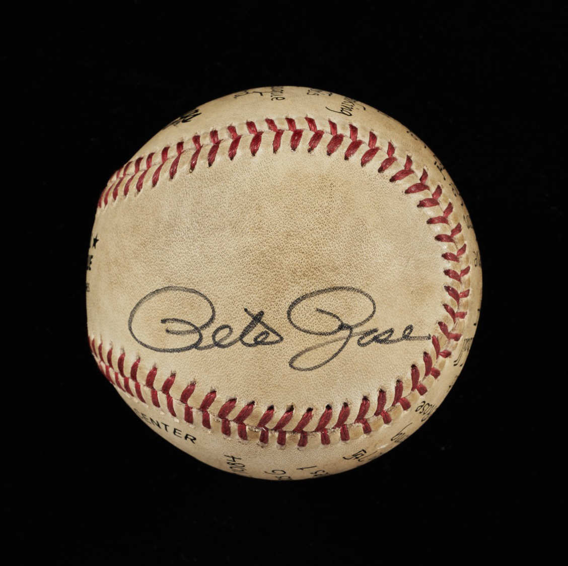 July 27, 1984 Pete Rose Autographed 3,053rd Record Setting Career Singles...