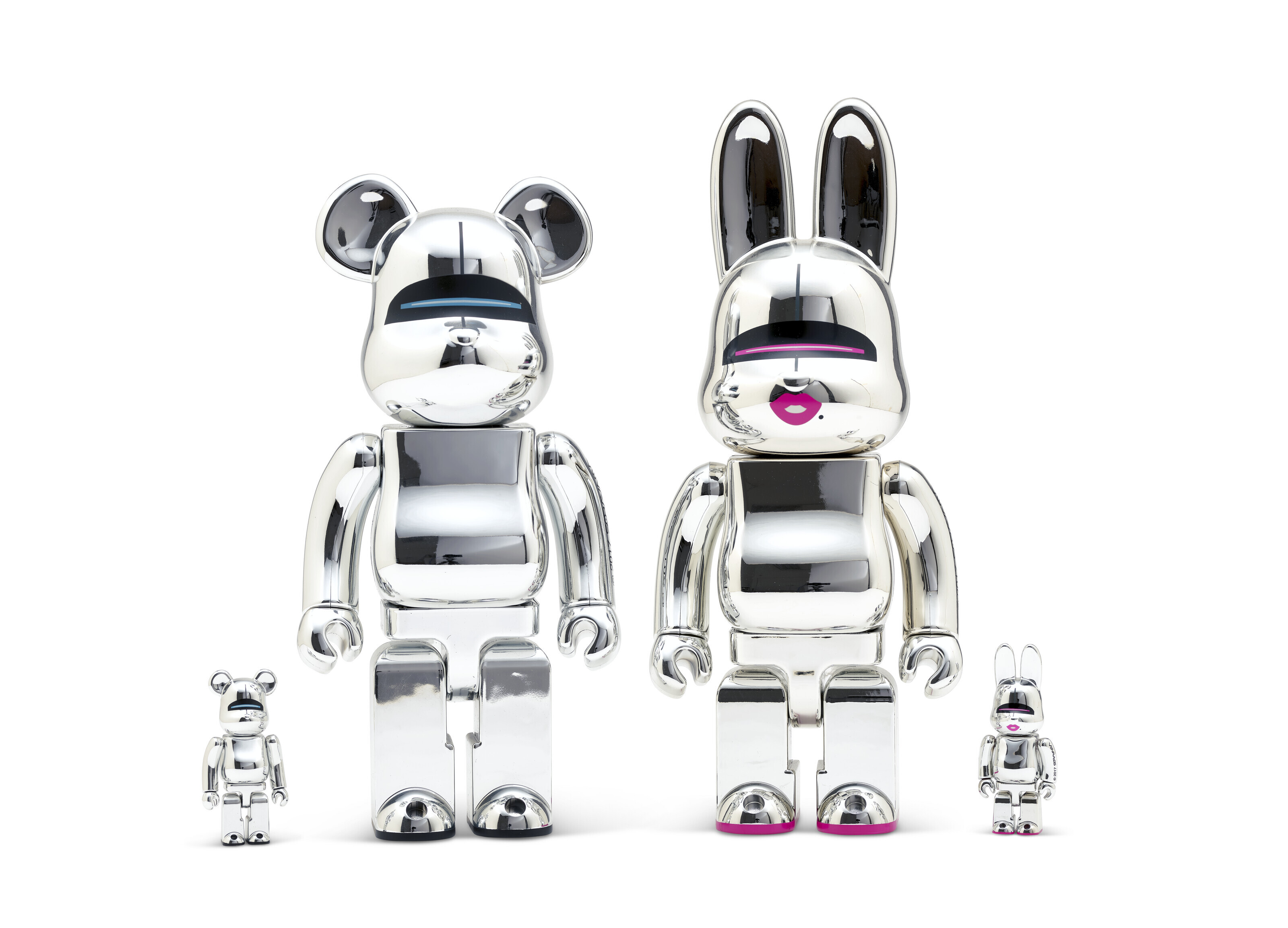 その他 BE@RBRICK - R@BBRICK SORAYAMA SEXY ROBOT 400% &amp; 100% Sculpture “Sorayama x Arsham 2G 400% + 100%” from Be@rbrick