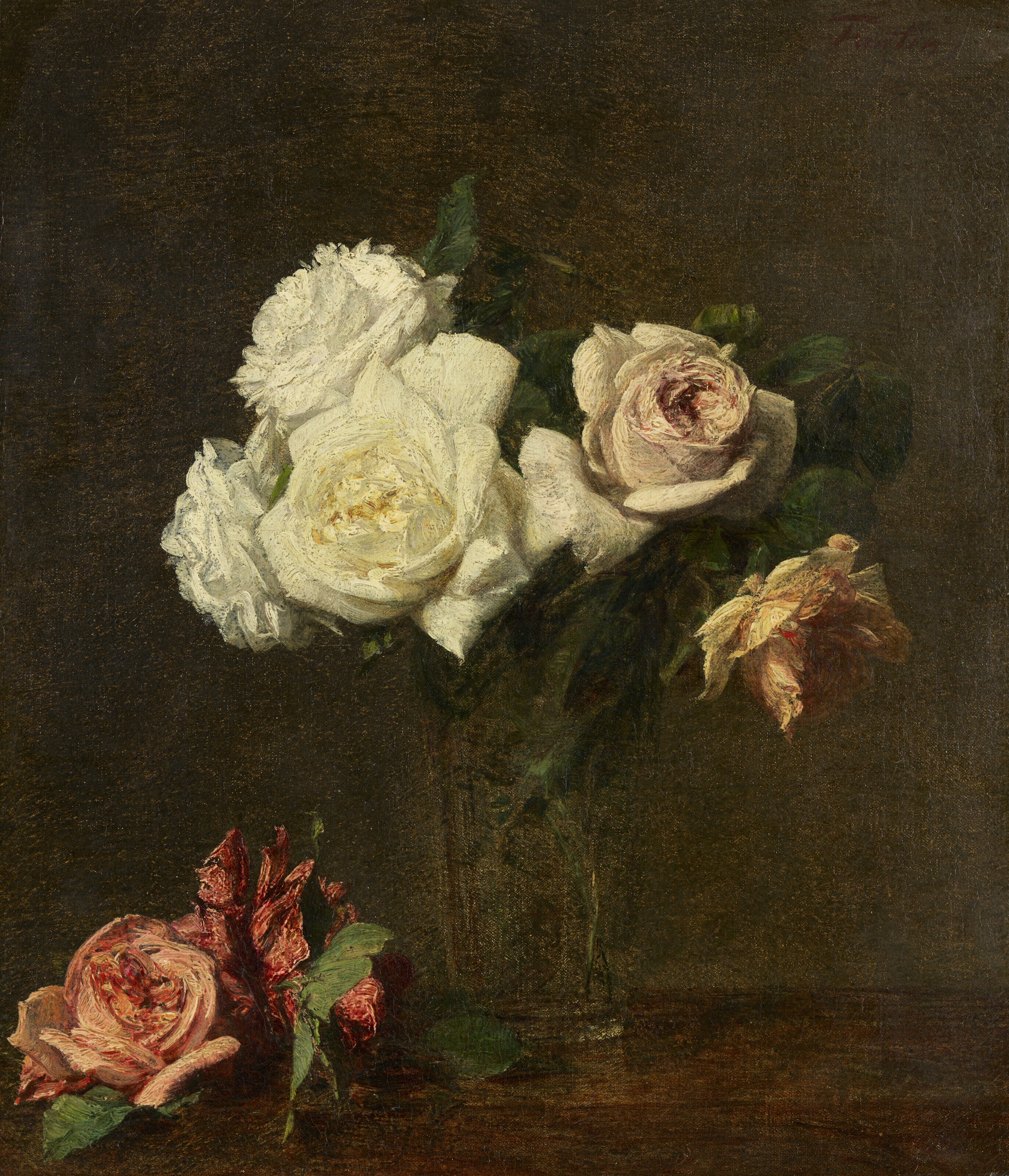 Henri Fantin-Latour、Petites roses HENRI FANTIN-LATOUR (1836-1904), Roses | Christie's