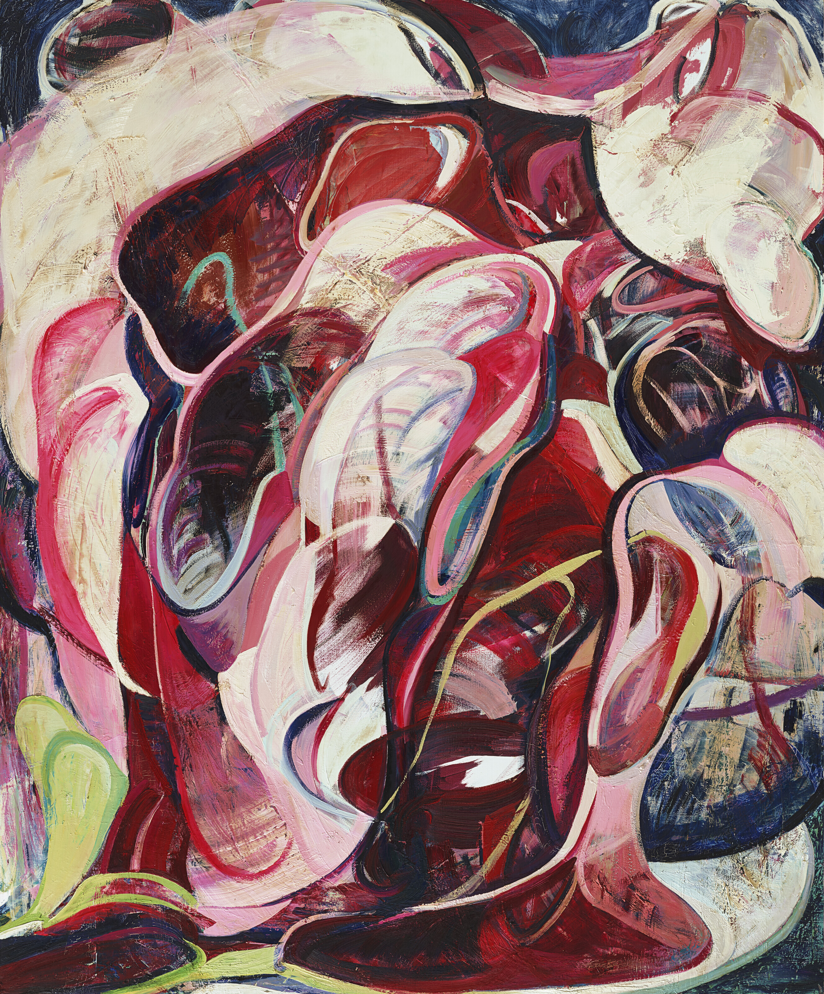 Zhang Zipiao, Peony 08, 2021, offered in the Post-Millennium Evening Sale, a Collab with Jay Chou on 28 November 2023 at Christie's in Hong Kong
