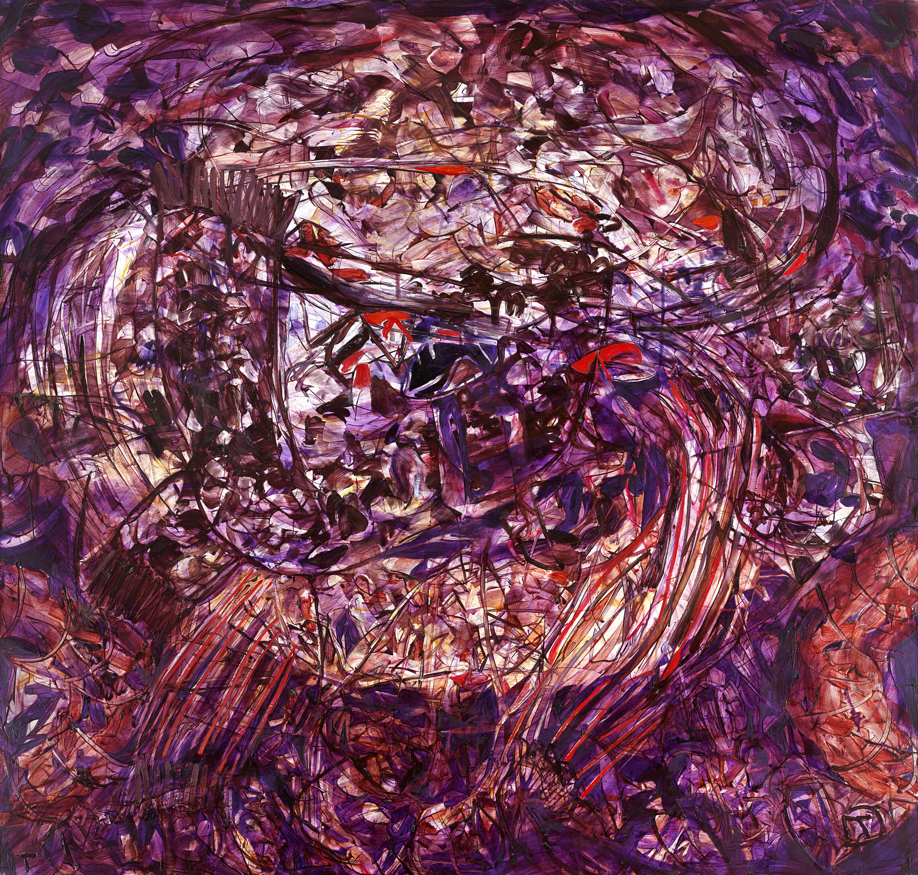 Jade Fadojutimi, Turmoil, 2019, offered in the Post-Millennium Evening Sale, a Collab with Jay Chou on 28 November 2023 at Christie's in Hong Kong