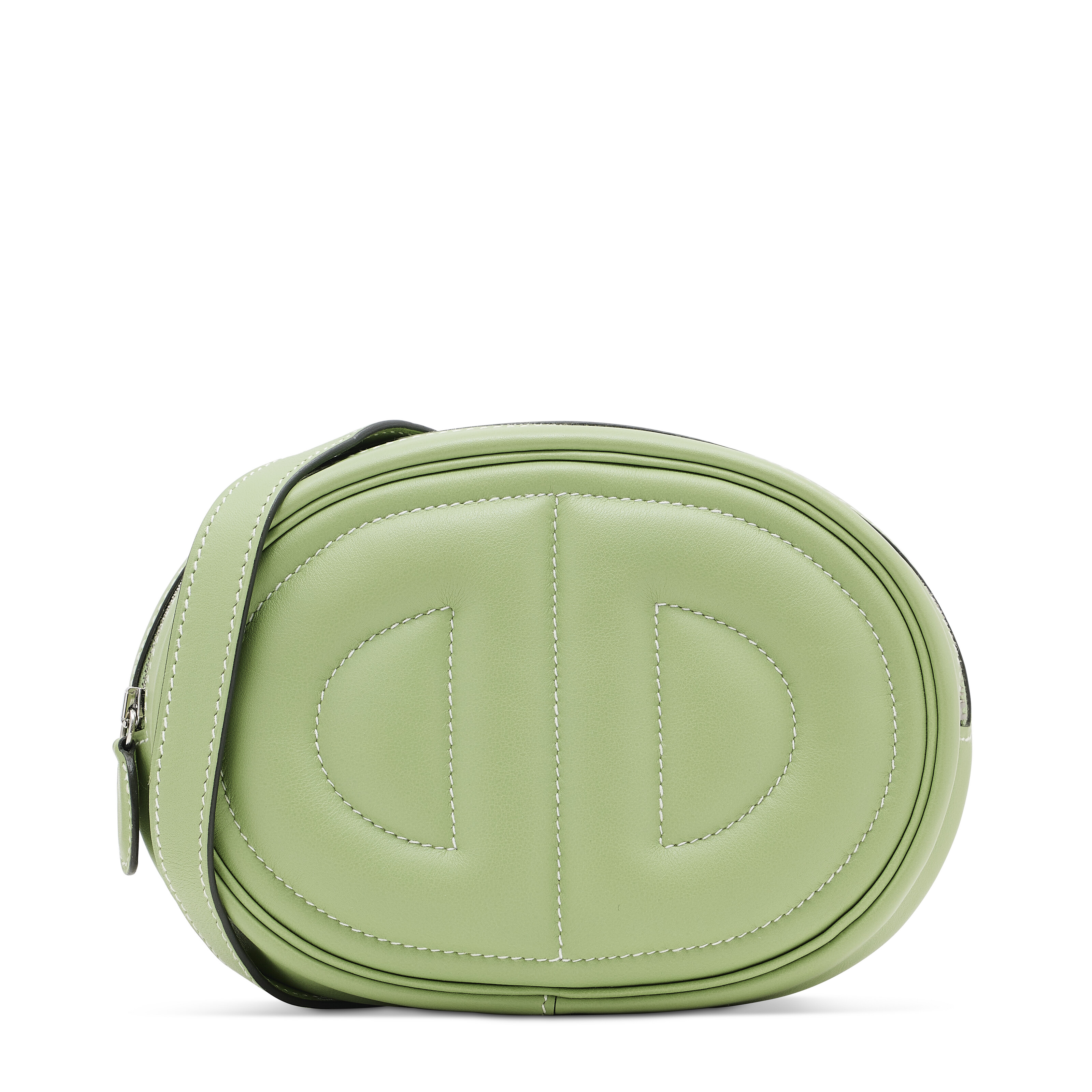 A VERT CRIQUET & BAMBOU SWIFT LEATHER IN THE LOOP WITH PALLADIUM HARDWARE