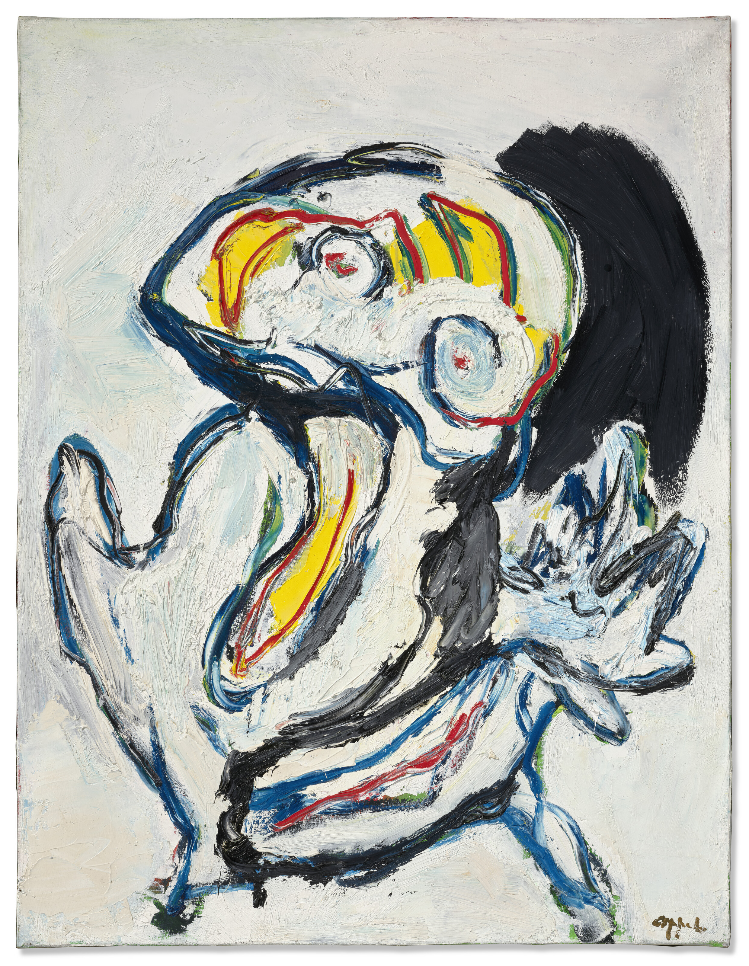 Karel Appel、Nu bleu、希少画集画、新品額装付 Karel Appel、Nu bleu、希少画集画、新品額装付 image?src