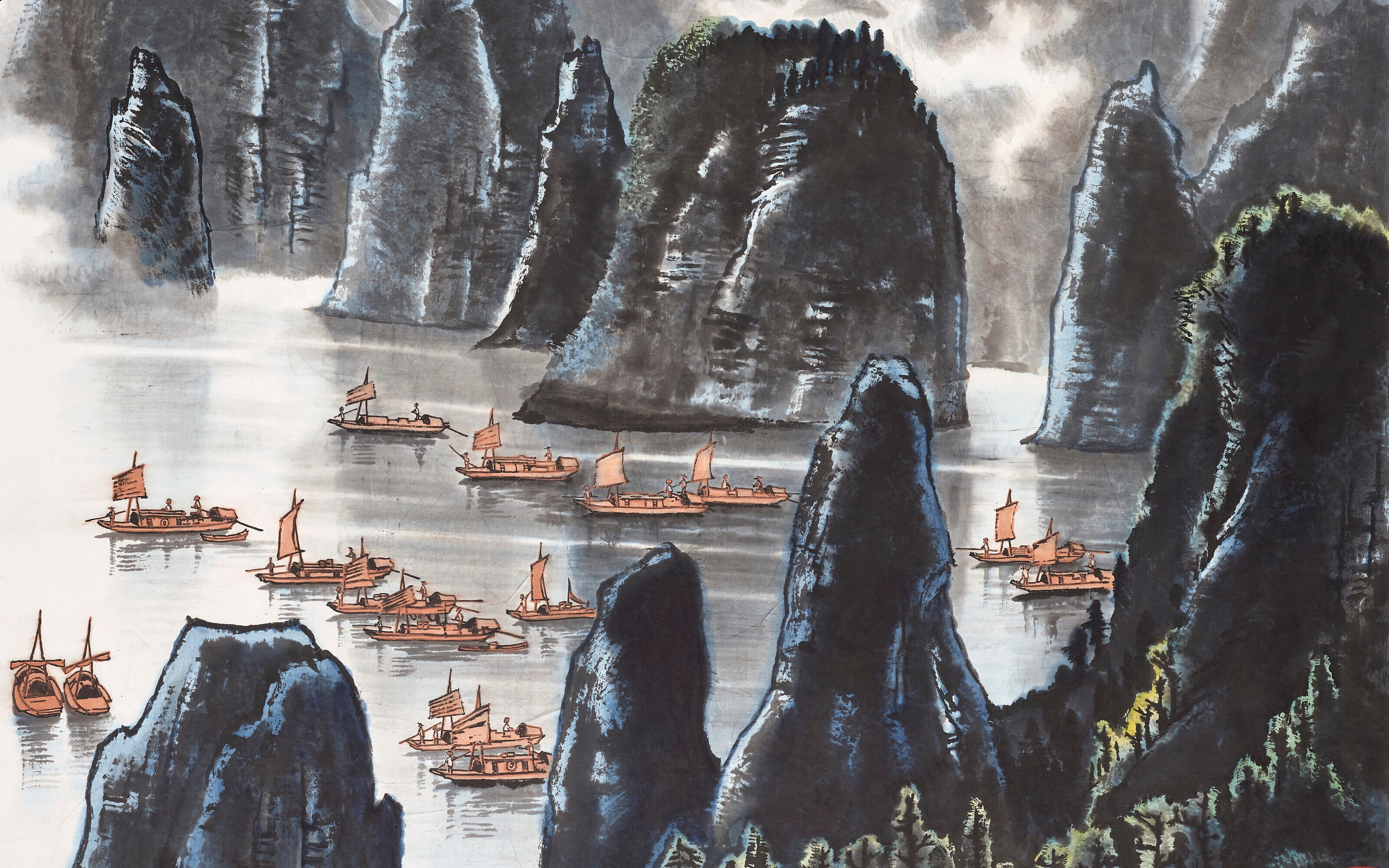中国近现代及当代书画 auction at Christies