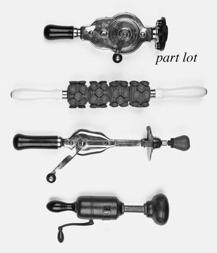 A collection of eight massage rollers and apparatus,