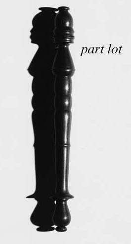 A laburnam 'shadow form' optical toy,
