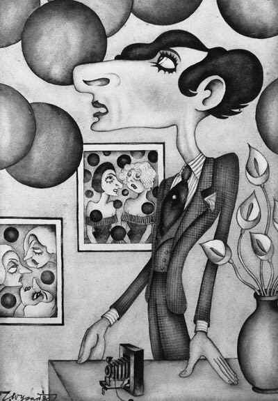 Cecil Beaton cartoon