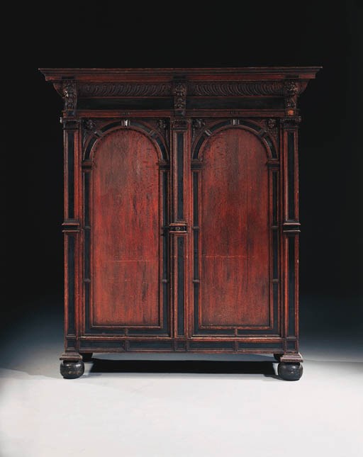 A Flemish oak armoire, 19th century