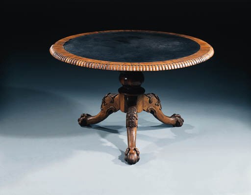 A William IV rosewood centre table