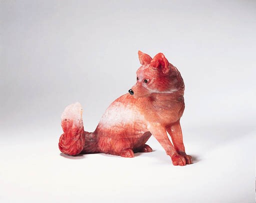 An Aventurine Fox Cub Ornament
