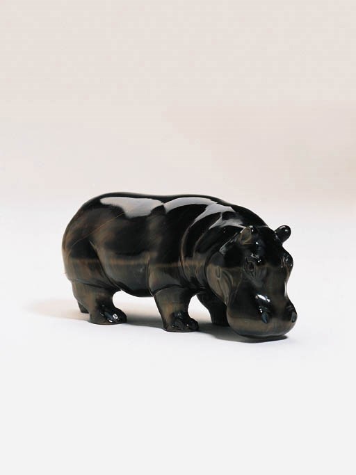 A Hippopotamus Table Ornament