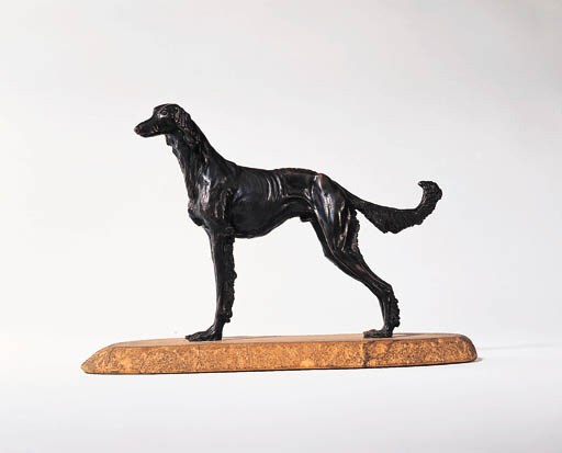 A Saluki Bronze