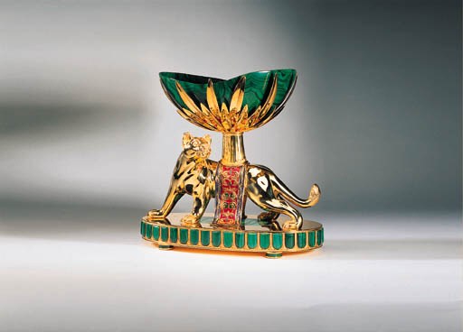 A Gilt Lioness Table Decoration