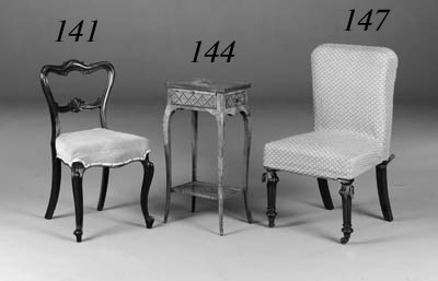 A set of six late Victorian oak dining chairs