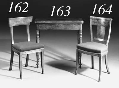 A pair of Central European mahogany side chairs
