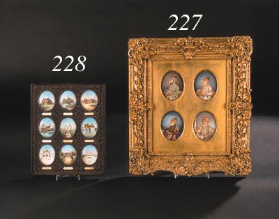 A SET OF FOUR INDIAN MINIATURES ON IVORY