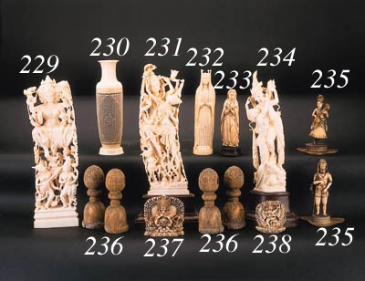 A LARGE INDIAN IVORY GROUP