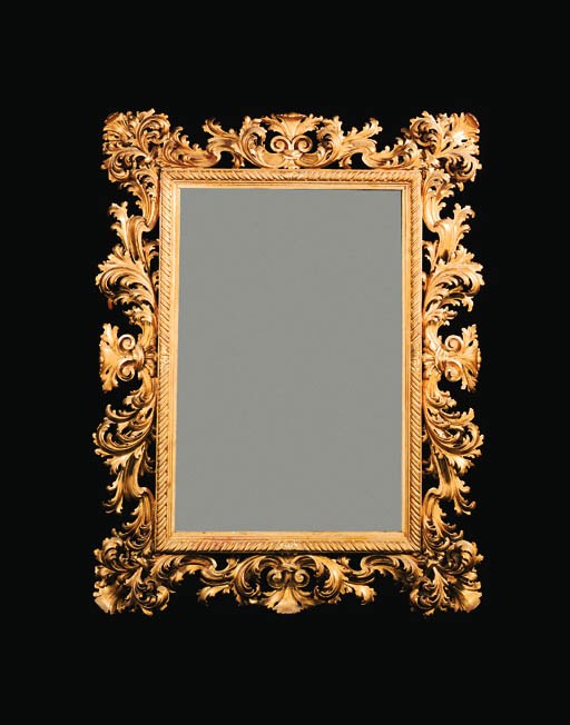 A Florentine giltwood mirror