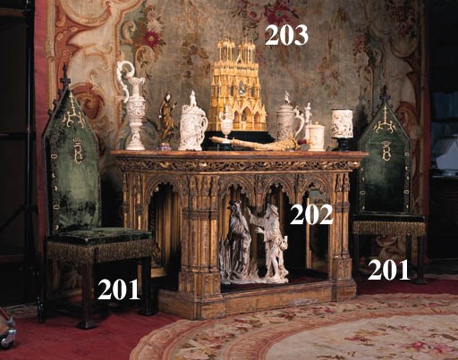 A French ormolu Rheims Cathedral mantel clock
