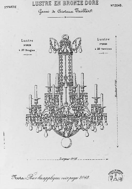 A French ormolu and cut crystal twenty-light chandelier