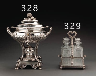 A REGENCY SILVER HOT WATER URN