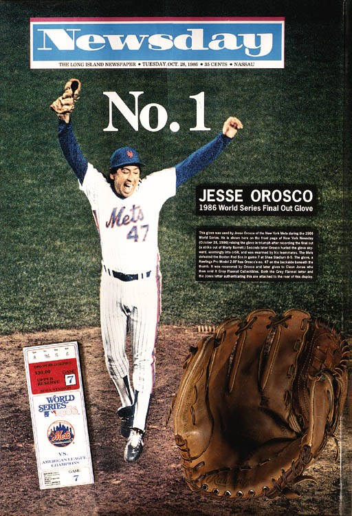 JESSE OROSCO 1986 WORLD SERIES GLOVE