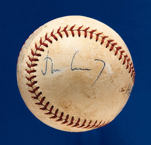 JOHN F. KENNEDY SIGNED BASEBALL