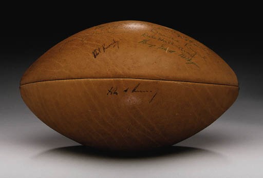 KENNEDY BROTHERS SIGNED FOOTBALL