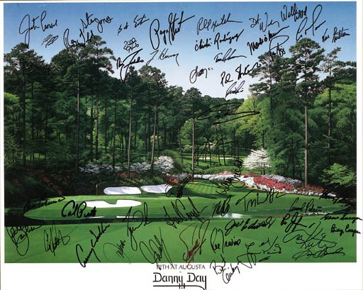 AUTOGRAPHED GOLF LITHOGRAPH