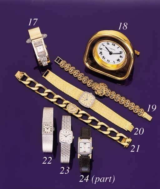 Rolex. An unusal 14K gold wristwatch with concealed dial and bracelet