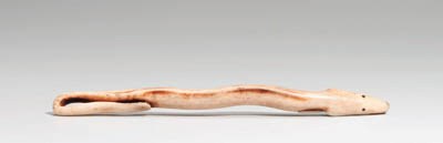 A STAG ANTLER NETSUKE
