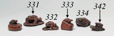 A WOOD NETSUKE