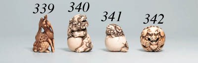An ivory netsuke