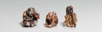 THREE SILVER OJIME