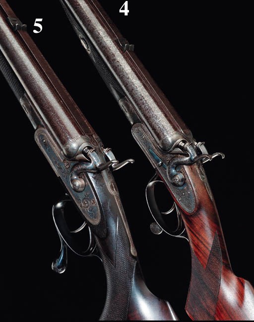 A RARE .577/.500 (BLACK POWDER EXPRESS) DOUBLE-BARRELLED SELF-COCKING HAMMER RIFLE BY R.B. RODDA, NO. 3814