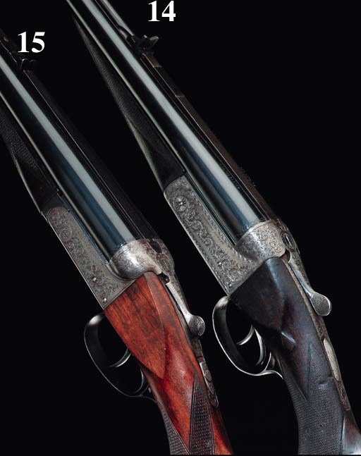 A .450/.400 (3¼IN. NITRO EXPRESS) DOUBLE-BARRELLED HAMMERLESS BOXLOCK NON-EJECTOR RIFLE BY WILKINSON ARMS CO., NO. 67113