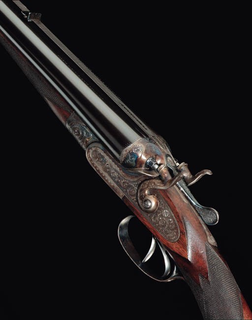 A .500/12-BORE DOUBLE-BARRELLED HAMMER CAPE-RIFLE BY MANUFACTURE LIEGEOISE D'ARMES À FEU SOCIETE ANONYME, NO. 7909