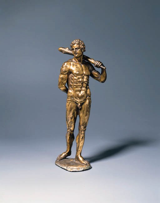 A GILT-BRONZE FIGURE OF HERCULES