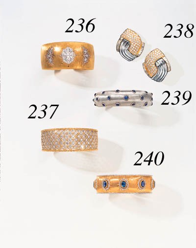 A DIAMOND AND BICOLORED GOLD BRACELET, M. BUCCELLATI