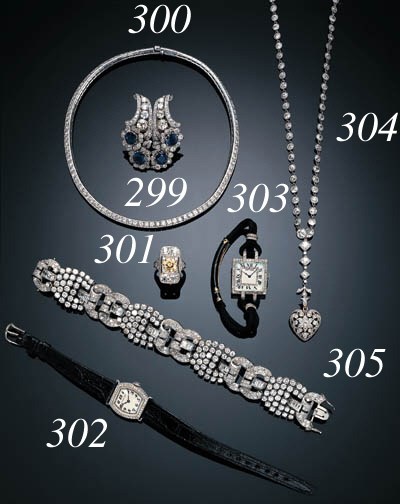 AN ELEGANT LADY'S ART DECO DIAMOND WRISTWATCH, CARTIER