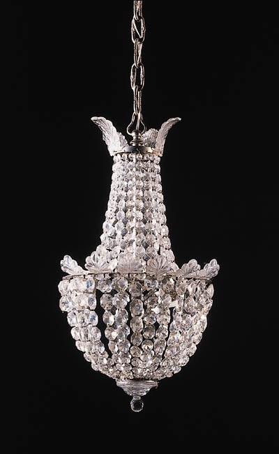 Two various German cut-glass chandeliers