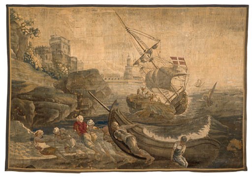 A BRUSSELS BAROQUE TAPESTRY FRAGMENT
