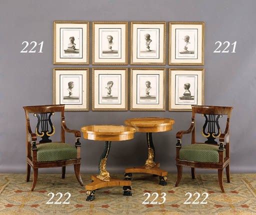 A SET OF EIGHT ITALIAN ENGRAVINGS