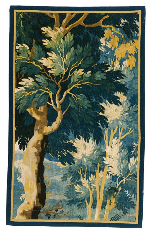 A FLEMISH VERDURE TAPESTRY FRAGMENT
