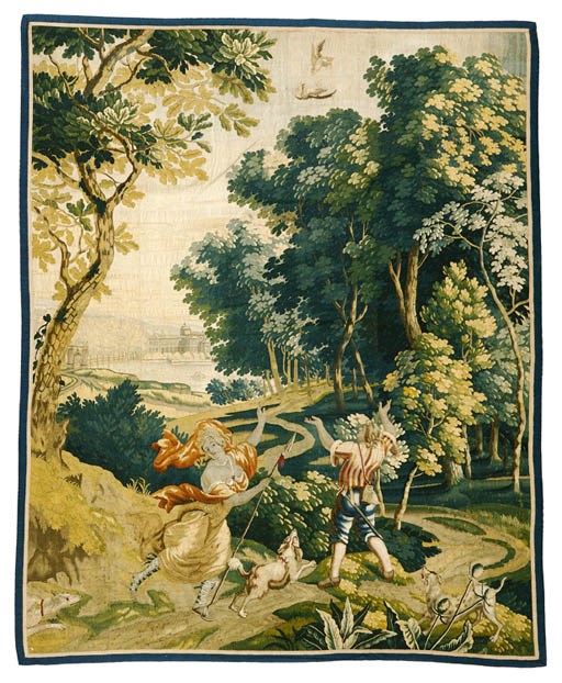 A BRUSSELS MYTHOLOGICAL TAPESTRY