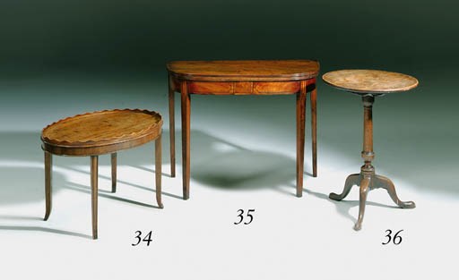 A REGENCY MAHOGANY TEA-TABLE