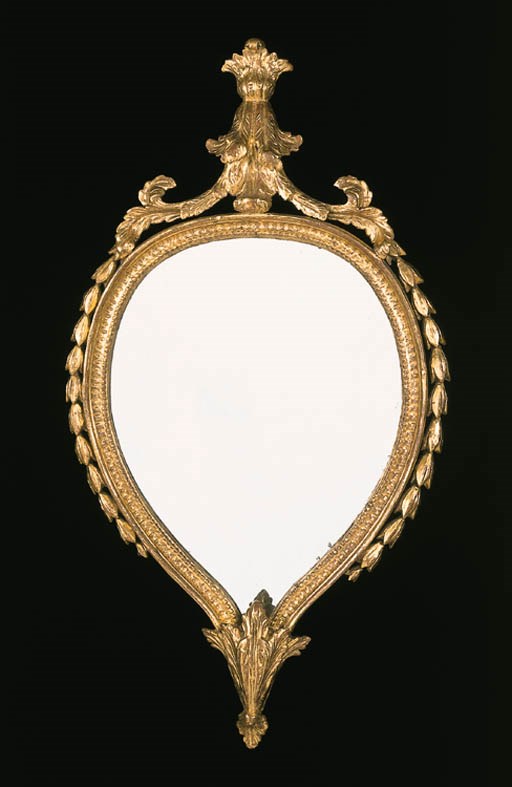 A GILTWOOD MIRROR