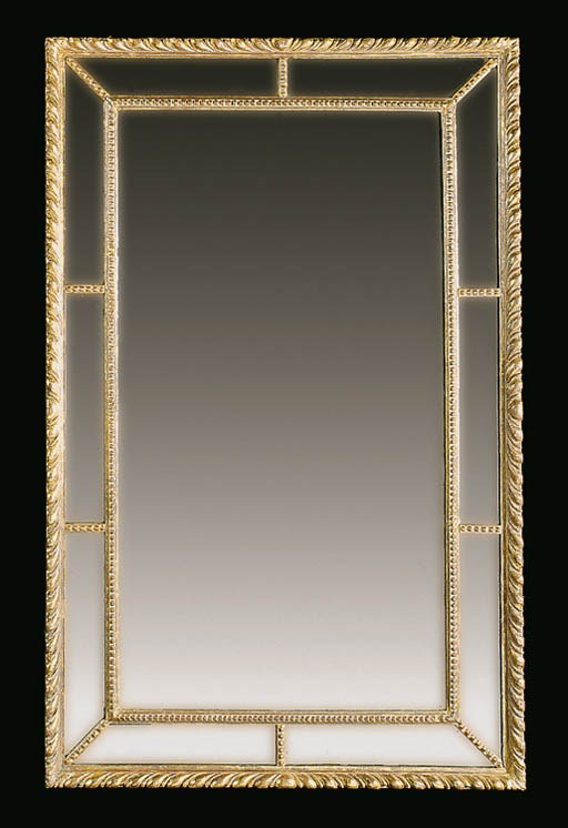 A GEORGE III GILTWOOD MIRROR