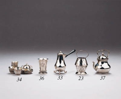 A Dutch silver miniature beaker