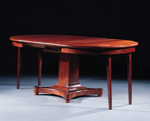 A Dutch mahogany extending dining-table